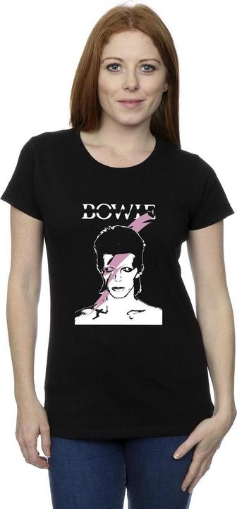 Immagine prodotto David Bowie Pink Flash Maglietta Donna (L)