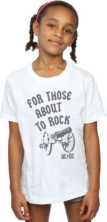Produktbild AC/DC Girls For Those About To Rock Cannon TShirt aus Baumwolle (140, 146)