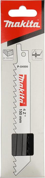 Actual product image Makita P-04999 Recipro saw blade wood, ideal for JR102DWE, 150 mm, PU: 5 pieces, 46x400 mm