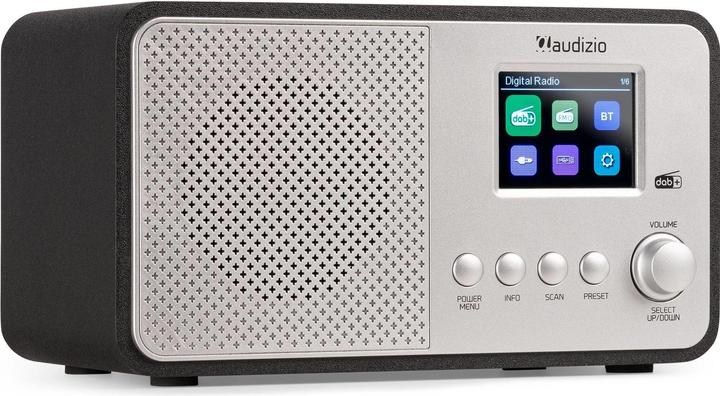 Produktbild Audizio DAB+ Radio Avio Silber, Radio Tuner: FM, DAB+ (DAB+, FM, Bluetooth)