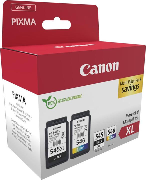Actual product image Canon PG-545XL/CL-546XL (M, FC, C, Y)