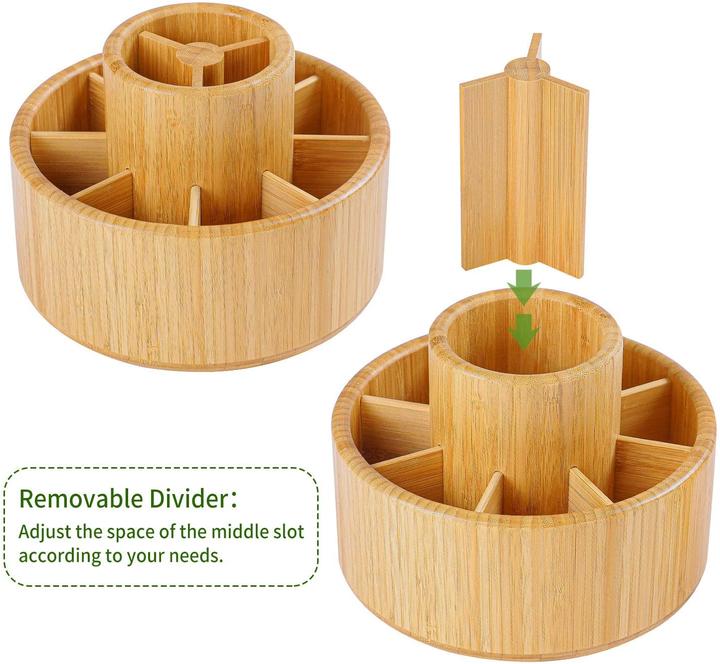 Produktbild Utoplike Schreibtisch Organizer aus Bambus