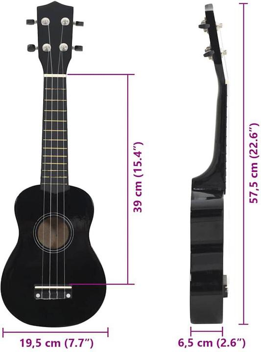 Immagine prodotto VidaXL Set di ukulele soprano con borsa per bambini 23 (Soprano, Soprano)