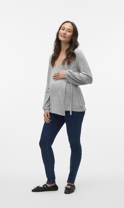 Actual product image Mamalicious Normal geschnitten V-Ausschnitt Top Bluse