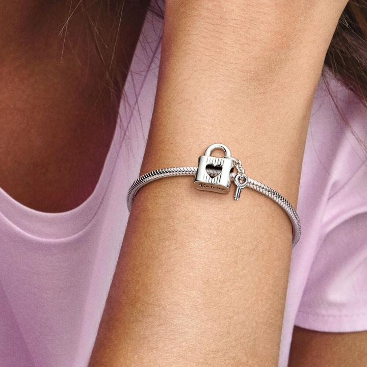 Immagine prodotto Pandora Serratura con fascino e chiave a cuore (Argento 925)