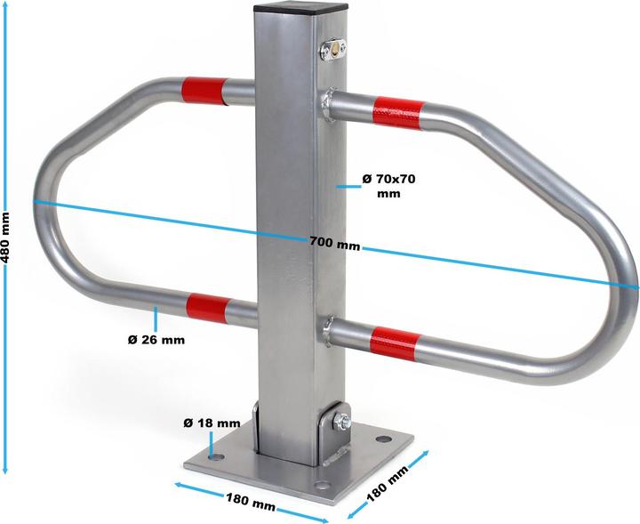 Produktbild Wiltec Parkplatzbügel