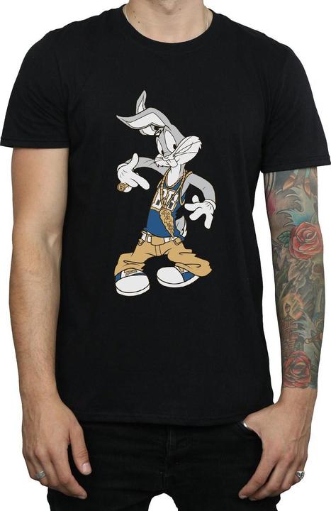 Immagine prodotto Looney Tunes Maglietta uomo in cotone Rapper Bugs Bunny (L)