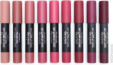 Actual product image Isadora Twist Up Matte Lipstick with Velvet Matte Finish Long-Lasting