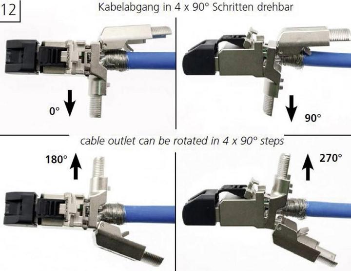 Immagine prodotto Telegärtner Spina RJ45 angolata, terminabile sul campo