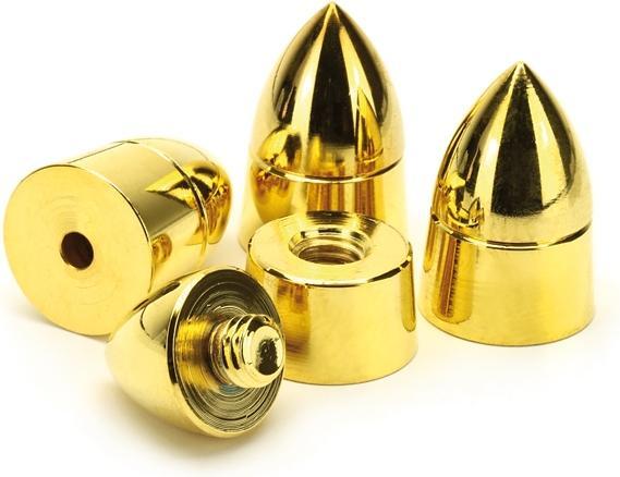 Dynavox SubWatt Geräte und Boxenfüsse 4er Set Messing (Audio Switch)