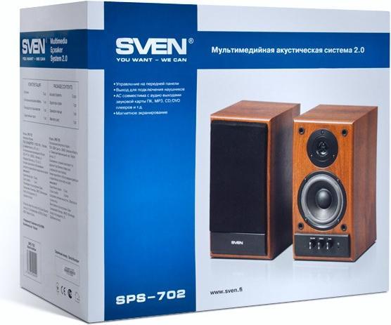 Produktbild Sven Multimedia - Speaker SPS-702 (Stereo, 40W, 40Hz-22Hz, Walnut), SV-0120702WN