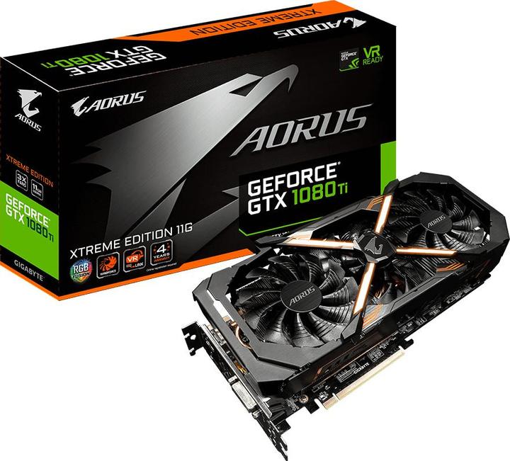 Image du produit Gigabyte GeForce GTX 1080 Ti Aorus Xtreme Edition (11 Go)