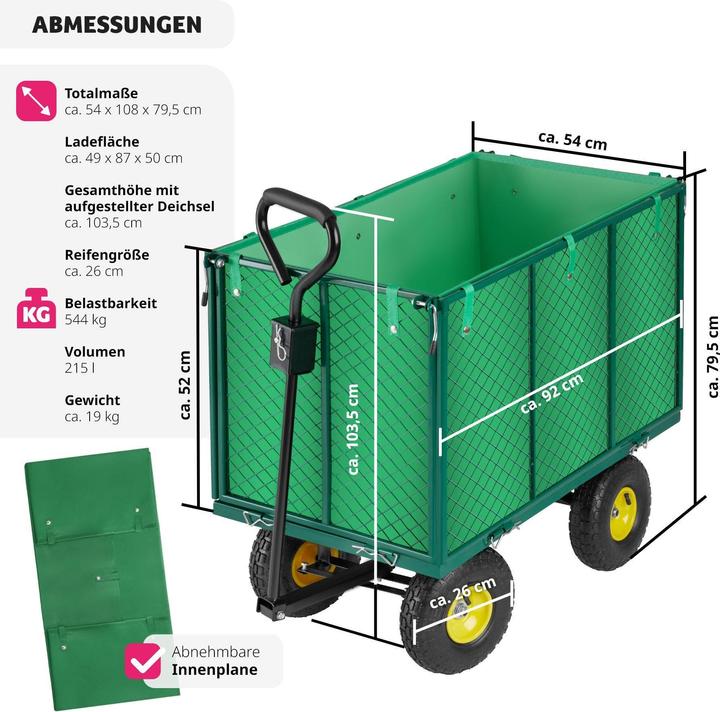 Actual product image tectake Handcart