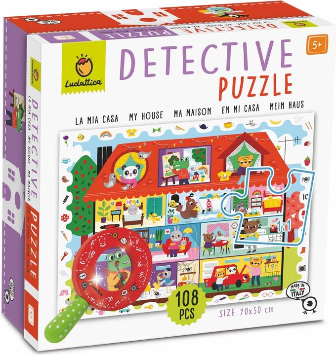 Actual product image Ludattica Puzzle da 108 Pezzi - Baby Detective: La mia casa (108 pieces)