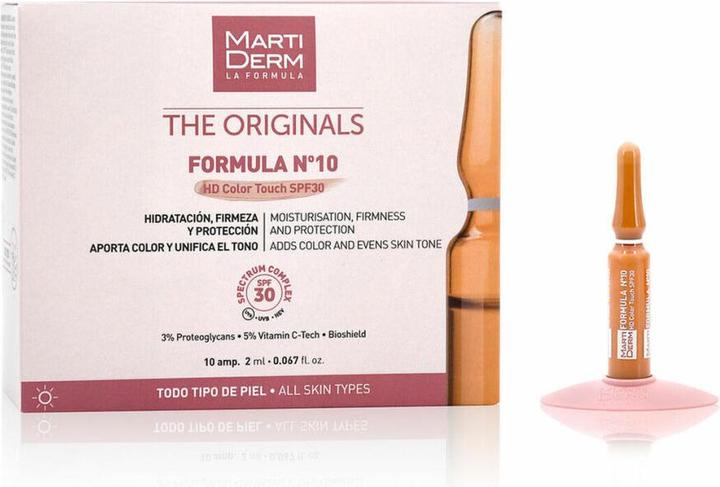 Produktbild Martiderm Formula No10 HD Color Touch LSF30 10 Ampoules