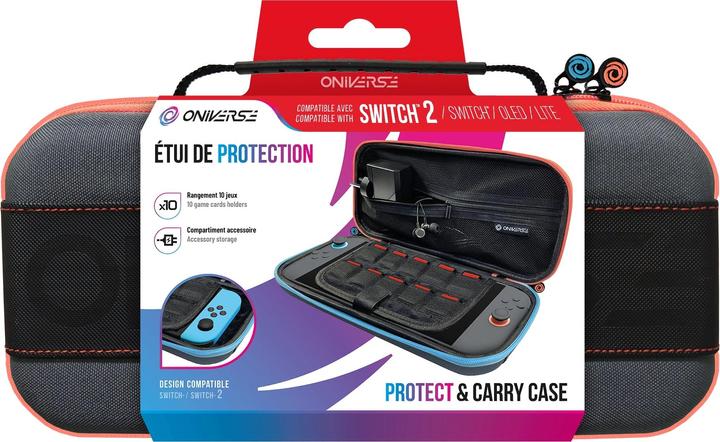 Produktbild Oniverse Trageetui für Nintendo Switch™ 2, Switch™ & Switch OLED™ - Gaming-Zubehör - Red-Blue (Switch OLED, Switch)
