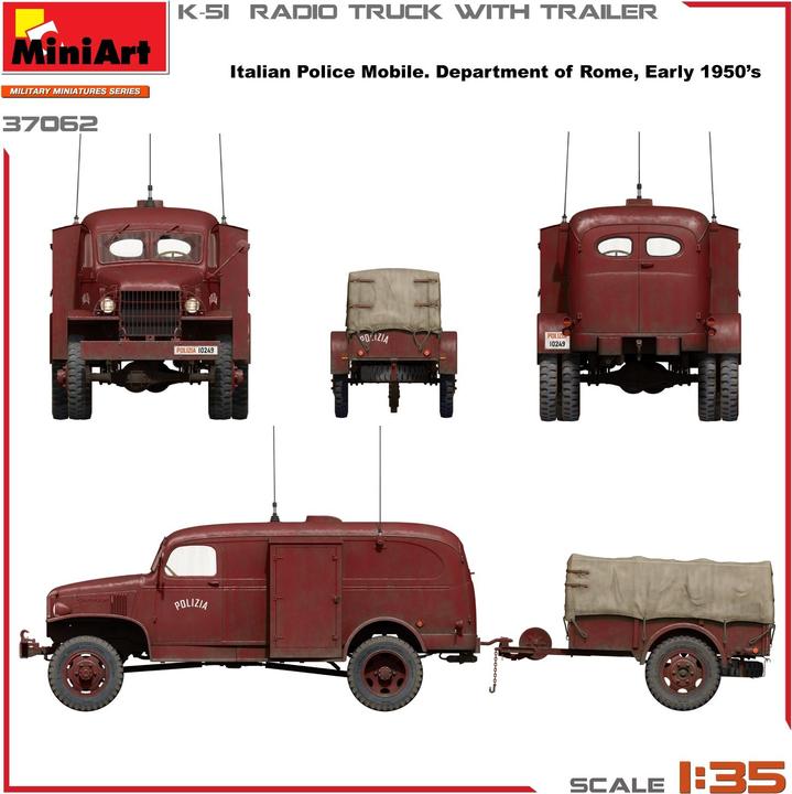 Image du produit 1:35 Camion radio K-51 avec remorque