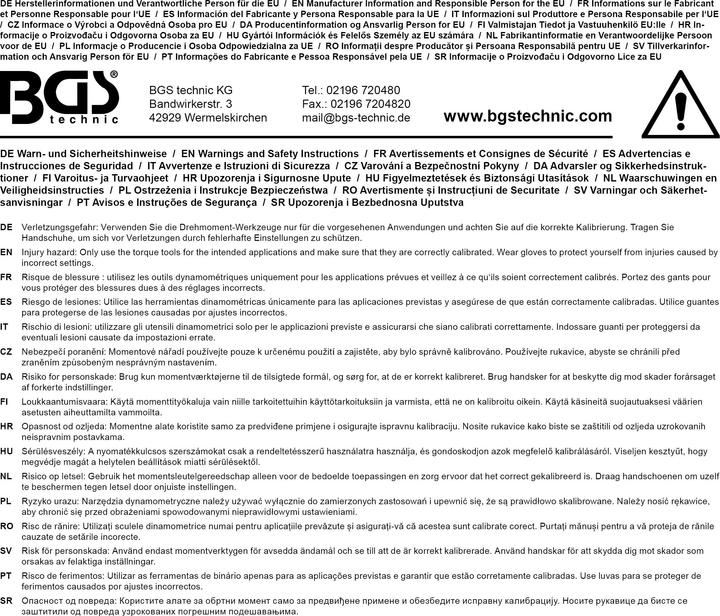 Immagine prodotto BGS Set di chiavi dinamometriche (6 Nm, 30 Nm)