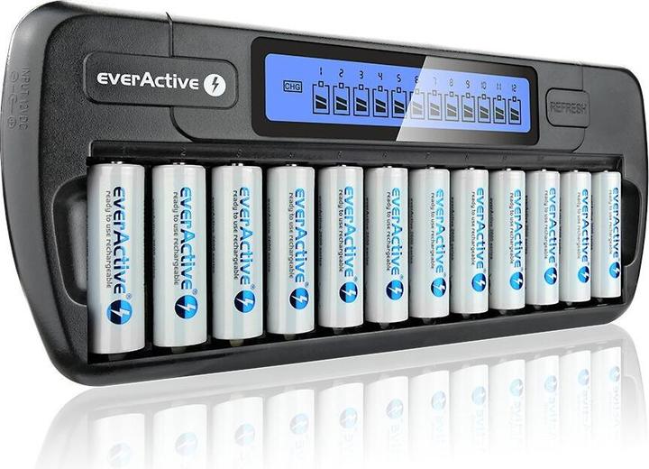 Produktbild Everactive 1-12 AA / AAA battery charger with LCD display (1 Stk., AAA, AA, Ladegerät ohne Akku)