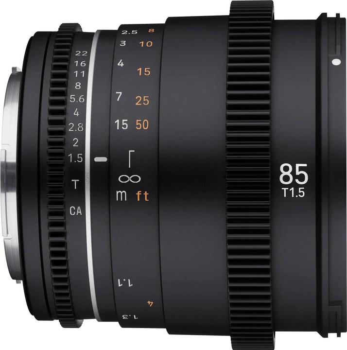 Actual product image Samyang MF 85mm T1.5 VDSLR MK2 Canon RF (Canon RF, full size, APS-C / DX, Micro Four Thirds)