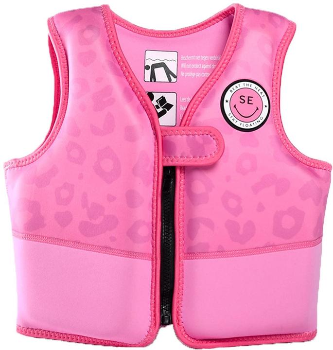 Swim Essentials Lifejacket 4-6 years Leopard Pink (One size, 18-30 kg)