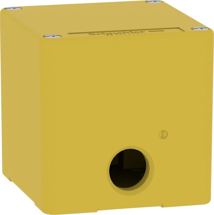 Actual product image Schneider Electric XAPK14 Empty enclosure XAP metal yellow for emergency stop/Ha - CSA (Housing)