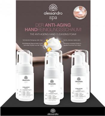 Image du produit Alessandro Mousse nettoyante pour les mains Display Anti-Aging (300 ml)