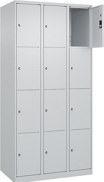 Image du produit C+P CP Armoire à casiers Classic Plus gris clair 080000-304 S10008, 12 casiers 90,0 x 50,0 x 185,0