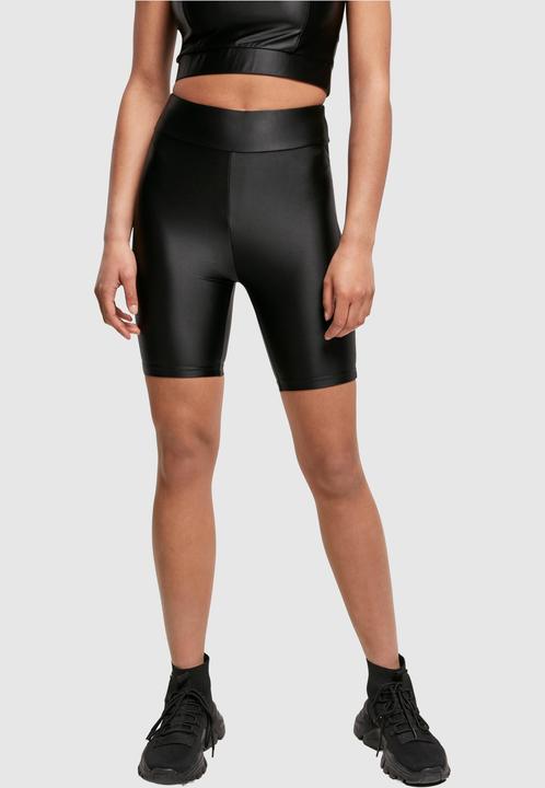 Actual product image Urban Classics Ladies Highwaist Shiny Metallic Cycle Shorts (4XL)