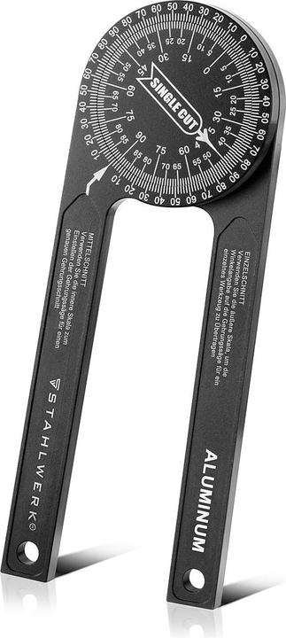 Produktbild Stahlwerk Winkelmesser 360° Grad Aluminium Gehrungswinkelmesser