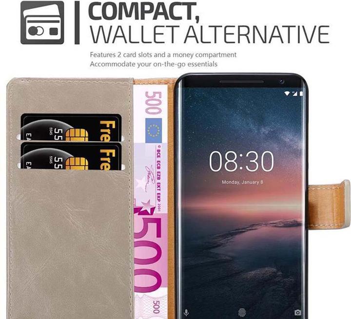 Produktbild Cadorabo Book Luxury Cover (Nokia 8 Sirocco)