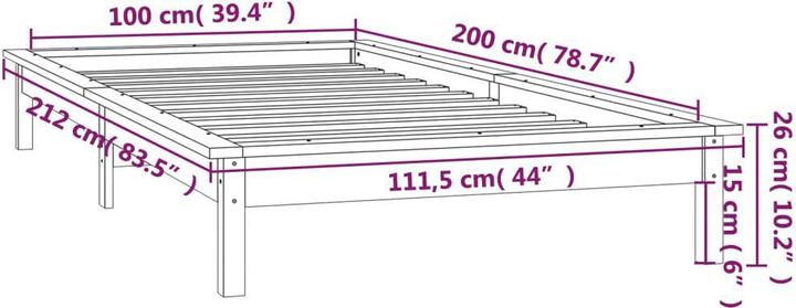 Actual product image VidaXL Rog (100 x 200 cm)