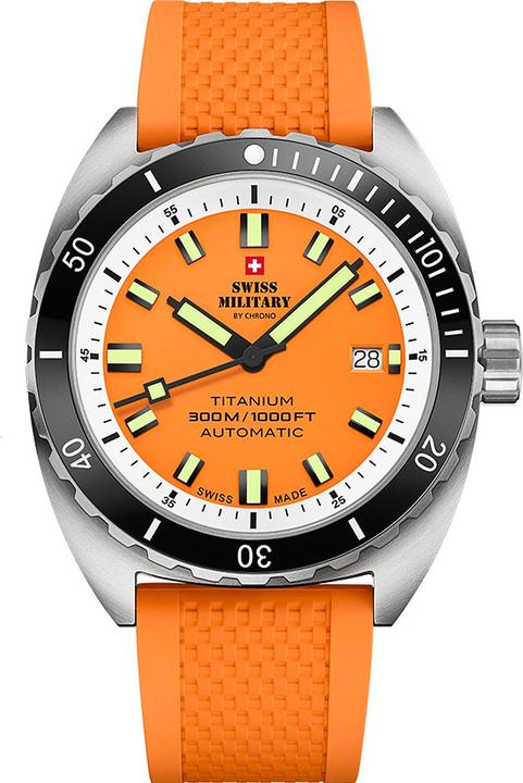 Actual product image Swiss Military SMA34100.10 Diver Titanium Automatic 42mm 30ATM (Diving watch, 42 mm)