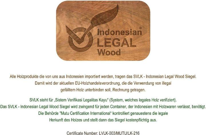Produktbild VCM Balkontisch Gartentisch Teakholz Beistelltisch klappbar natur 50 x 50 cm (50 cm)