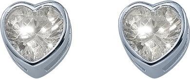Crystalp Romantic Silver Earrings with Crystals 40527.S