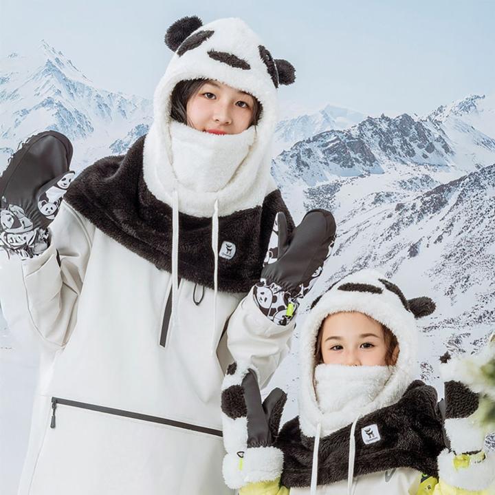 Produktbild Qunature Panda Ski Balaclava for Kids/Adults Size M - Black/White