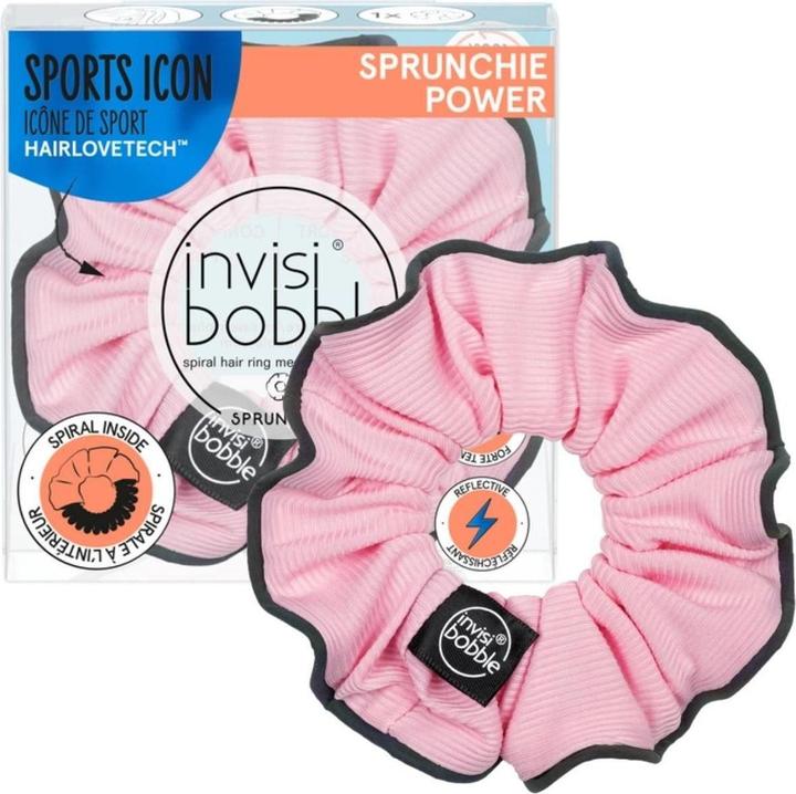 Actual product image Invisibobble Hair Tie Sport Sprunchie, Pink Mantra, 1 pc (Hair tie)