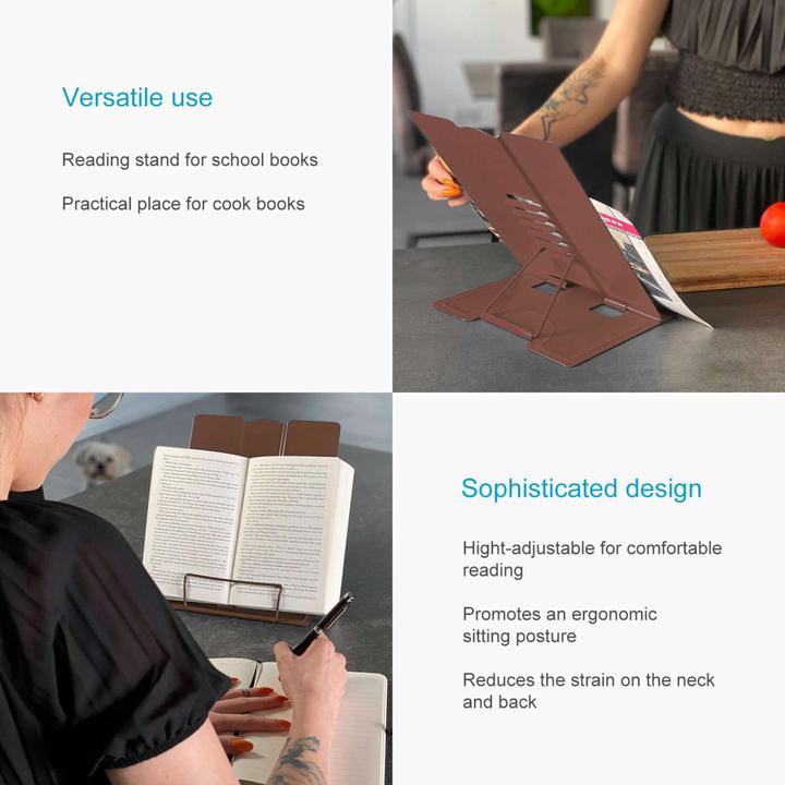 Produktbild Intirilife Leseständer Höhenverstellbarer Buchständer für Schule Büro Schreibtisch