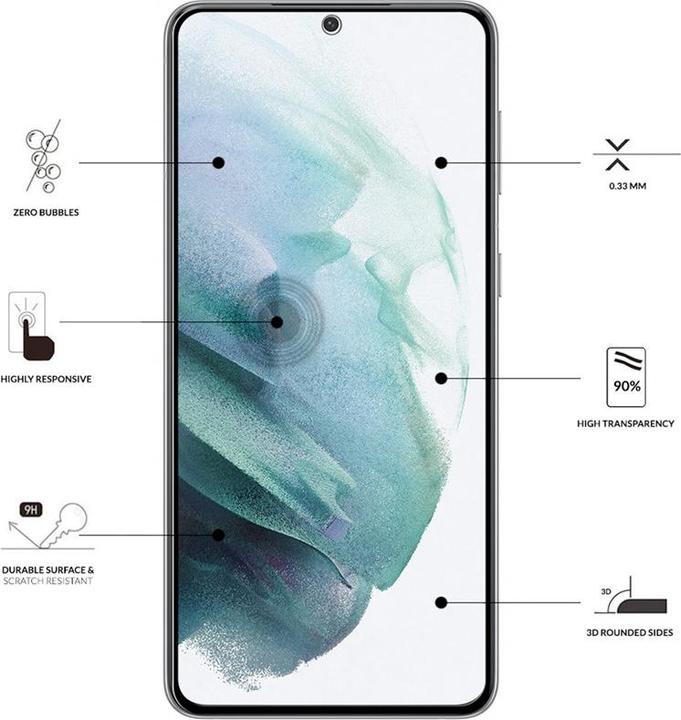 Actual product image Eiger Clear Edge (1 Piece, Samsung Galaxy S21 FE)