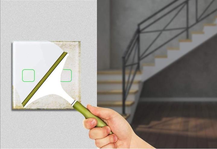 Produktbild Maclean Touch Wechselschalter Lichtschalter Kreuzschalter Wandschalter Treppenschalter mit Farbwechsel LED H