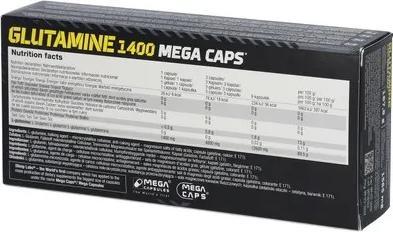 Actual product image Olimp Sport Nutrition Glutamine Mega Caps (120 Caps, 168g) (1 Piece, Capsules, 187.80 g)