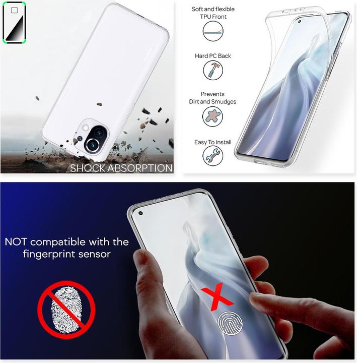 Produktbild Nalia Klare 360 Grad Hülle (Xiaomi Mi 11 5G)