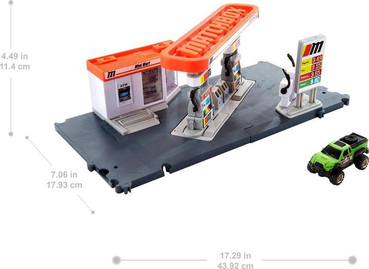 Image du produit Matchbox Playset Station Essence - Circuit / Petite Voiture - Dès 3 ans