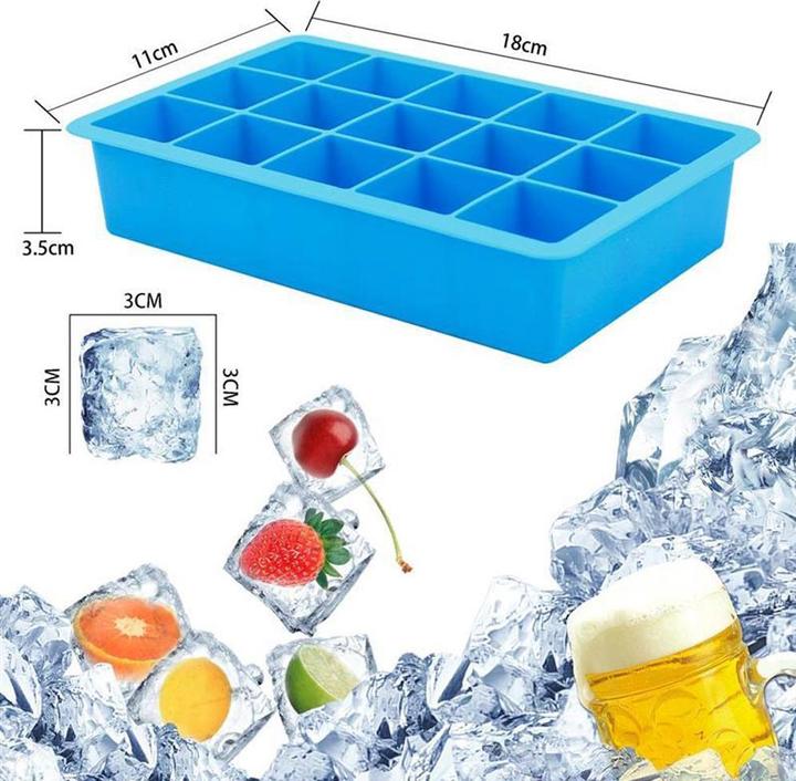 Actual product image Intirilife 1x ice cube tray 15 compartments