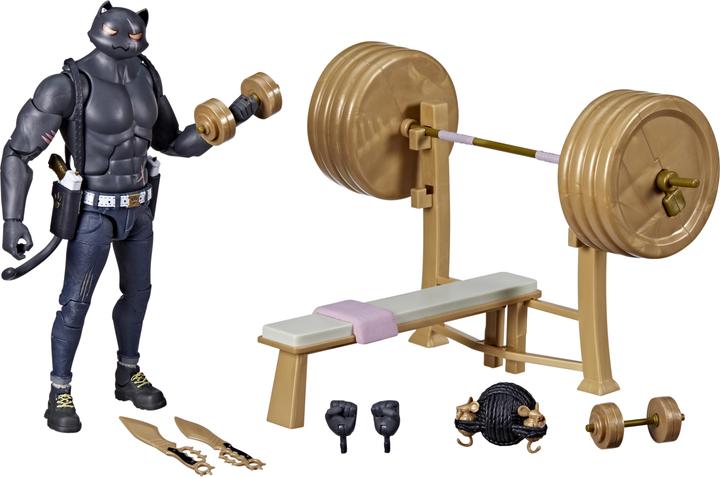 Fortnite Hasbro Victory Royale Series Meowscles (Shadow), 15 cm grosse Action-Figur mit Accessoires