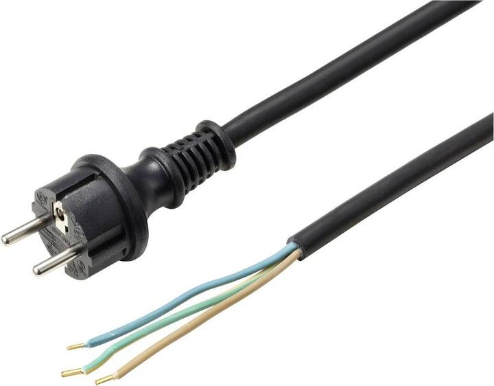 Actual product image Sygonix SY-6029114 Power connection cable black 10.00 m (10 m)
