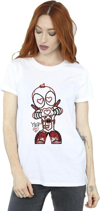 Immagine prodotto Deadpool Love Beam Line Maglietta Ampia Donna (M)