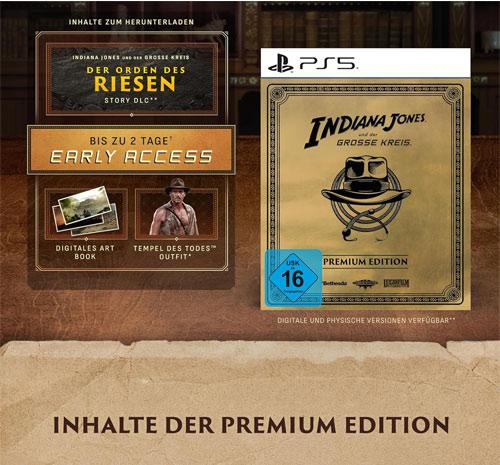 Productafbeelding Bethesda Indiana Jones und der grosse Kreis Premium Edition (PS5) (USK) (PS5, DE)