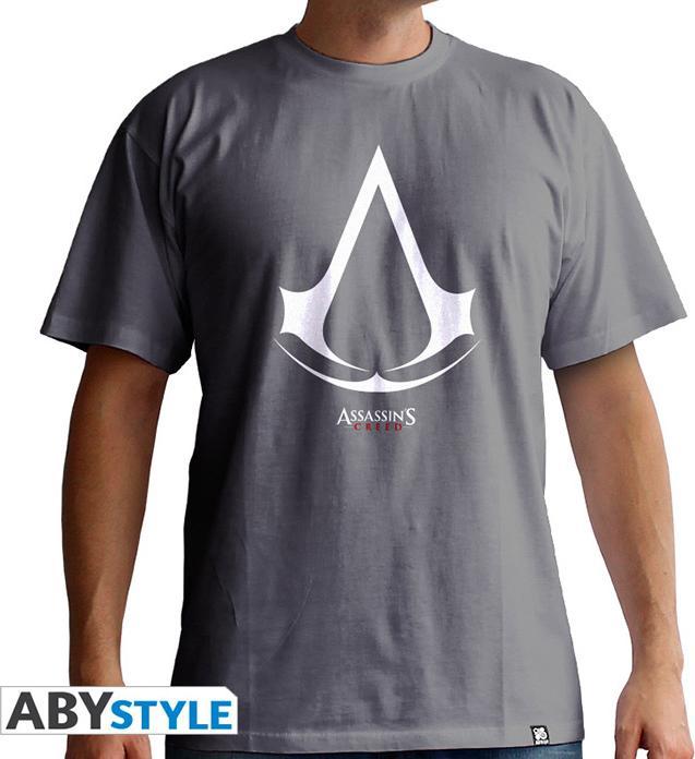 Image du produit ABYstyle Assassin's ABY Creed T-shirt : Assassin's Creed Logo (Gris) XS (XS)