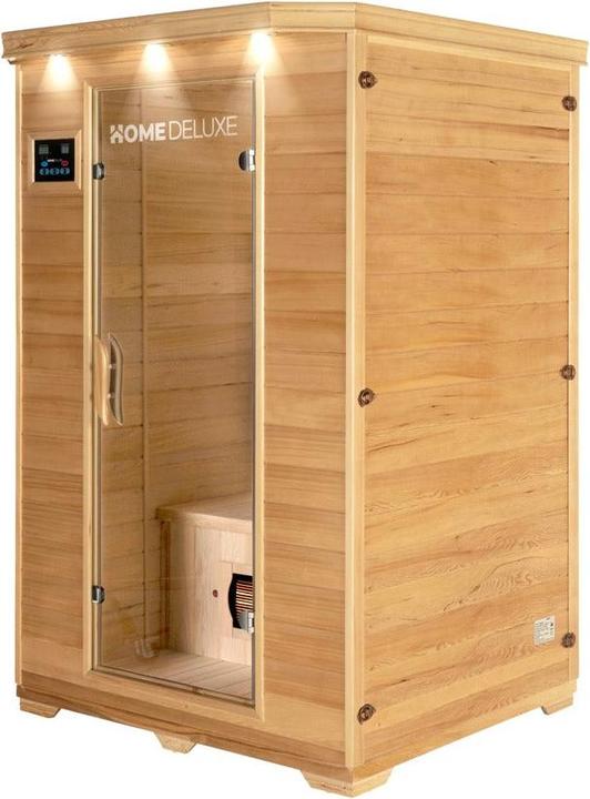 Home Deluxe Infrarotkabine IKENNA M - 120x105cm für 2 Personen - Infarotkabine mit 1750 Watt